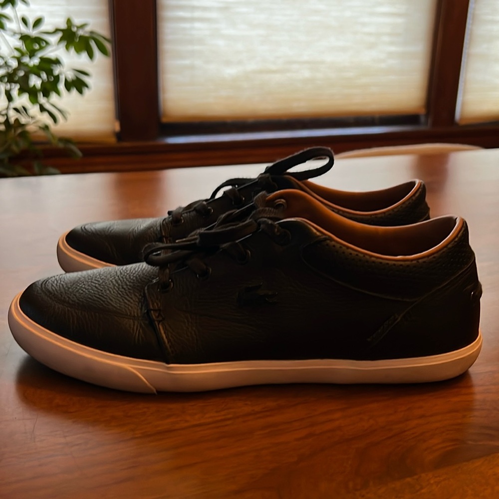 Lacoste casual sneaker, Black, size 8 men’s